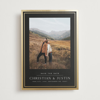 Highline Foil-Pressed Save The Date Cards
