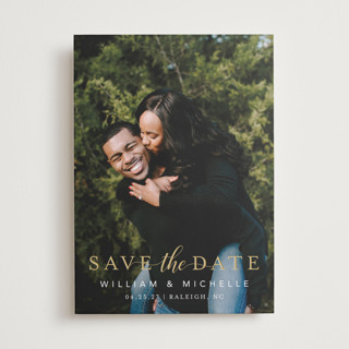 Convey our Love Foil-Pressed Save The Date Cards