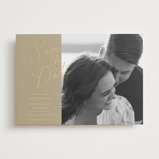 Zion Foil-Pressed Save The Date Cards