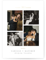 Boucle Foil-Pressed Save The Date Cards