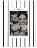 Stripes Foil-Pressed Save The Date Cards