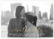 Boho Love Foil-Pressed Save The Date Cards