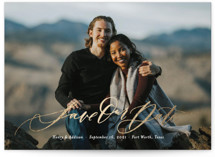 Summer of Love Foil-Pressed Save The Date Cards