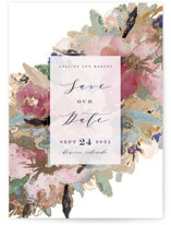 Gilded Drape Foil-Pressed Save The Date Cards