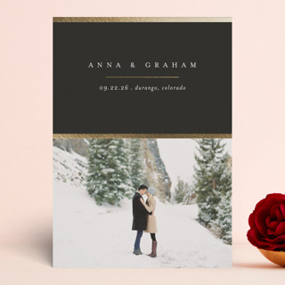 Etch Foil-Pressed Save The Date Cards