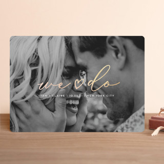 Yes we do Foil-Pressed Save The Date Cards