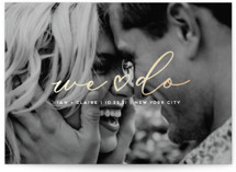 Yes we do Foil-Pressed Save The Date Cards