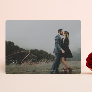 A Thousand Times Yes Foil-Pressed Save The Date Cards