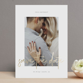 Together Always Foil-Pressed Save The Date Cards