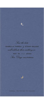 Celeste Foil-Pressed Tall Save the Date Cards