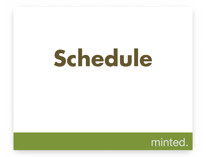 Schedule Signs