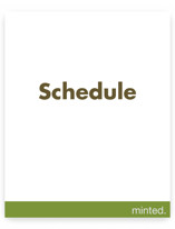 Schedule Signs
