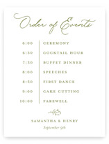 Garden Script Schedule Signs