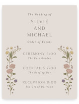 Parisian Garden Schedule Signs