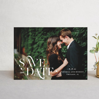 Stacked Serif Save the Date Petite Cards