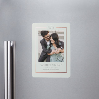 Luster Foil-Pressed Save the Date Magnets