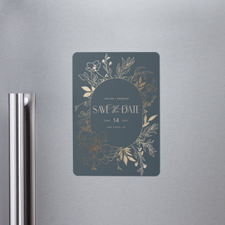 Chelsea Foil-Pressed Save the Date Magnets