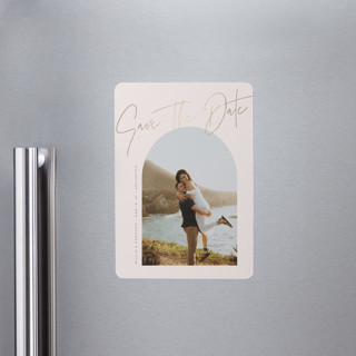 ponche a creme Foil-Pressed Save the Date Magnets