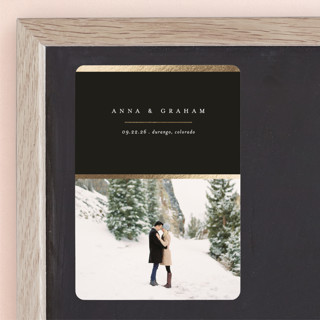 Etch Foil-Pressed Save the Date Magnets