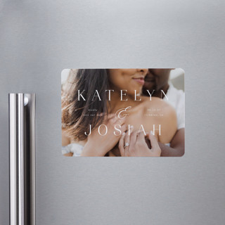 Typographic Overlay Save The Date Magnets