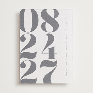 Mod Stack Letterpress Save the Date Cards