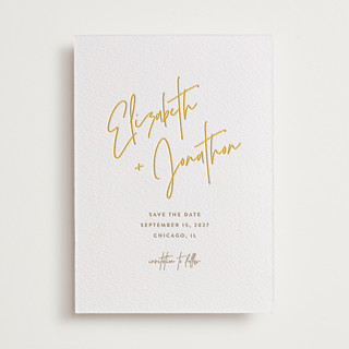 Marked Letterpress Save the Date Cards