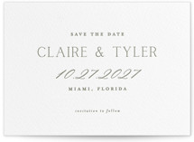 Mark the Calendar Letterpress Save the Date Cards