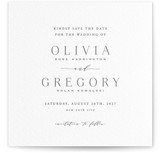 Classy Type Letterpress Save the Date Cards