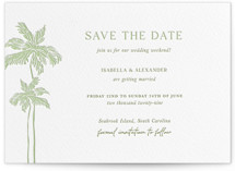 Shoreline Elegance Letterpress Save the Date Cards