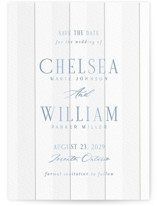 Subtle Stripes Letterpress Save the Date Cards