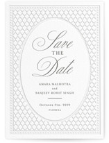 Kamal Letterpress Save the Date Cards