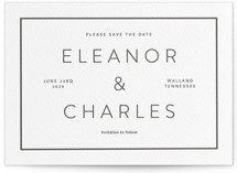 Kismet Letterpress Save the Date Cards