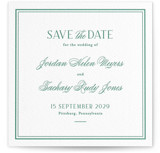 Fresh Classic Letterpress Save the Date Cards