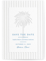 Palm Tree Letterpress Save the Date Cards