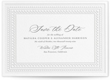 Heirloom Needlework Letterpress Save the Date Cards