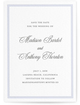 Triple Border Letterpress Save the Date Cards