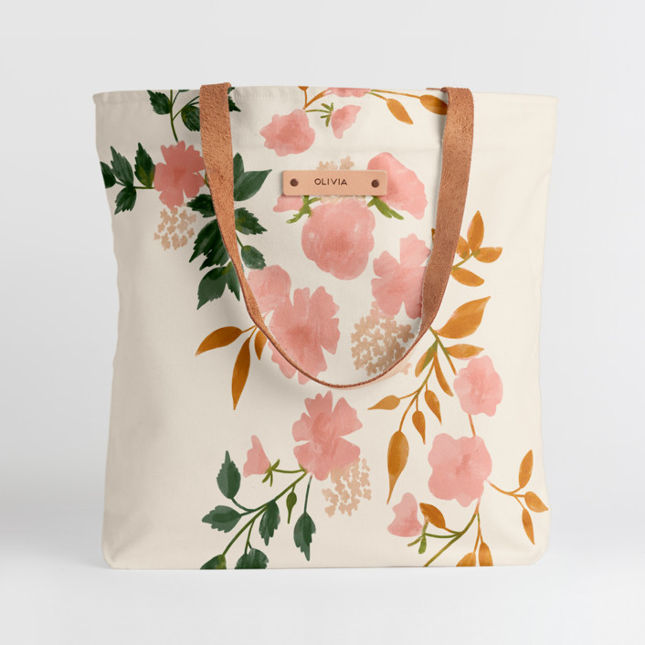 floral fabric bags