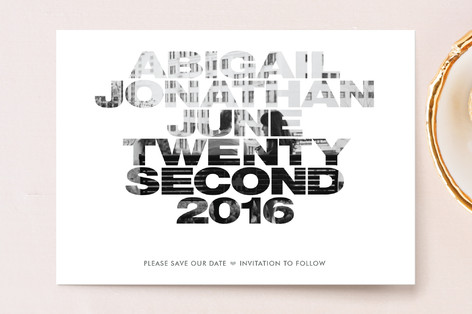 Album Cover Save The Date Postcards