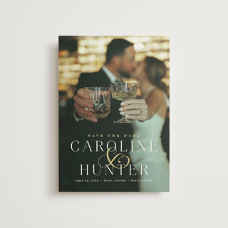 Entwine Foil-Pressed Save the Date Postcards