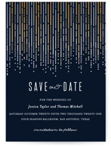 Crystal Curtain Save The Date Cards