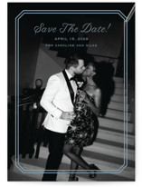 Bevel Monogram Save The Date Cards