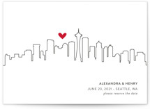 Love in the City - Seattle Save The Date Cards