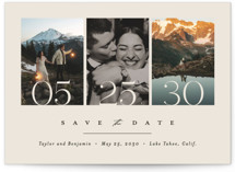 Simple Trio Save The Date Cards