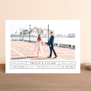 Between the Lines Save The Date Cards