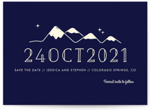 Retro Plates Save The Date Cards