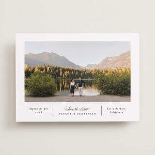 Simple Columns Save The Date Cards