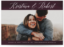 Plum Paint Save The Date Cards