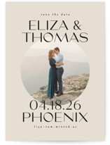 Bold Circle Save The Date Cards