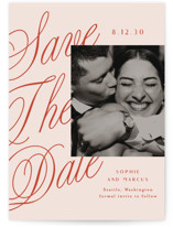 Script Overlay Save The Date Cards