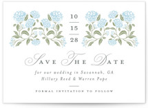 Hydrangea Hedge Save The Date Cards